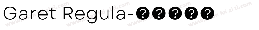 Garet Regula字体转换